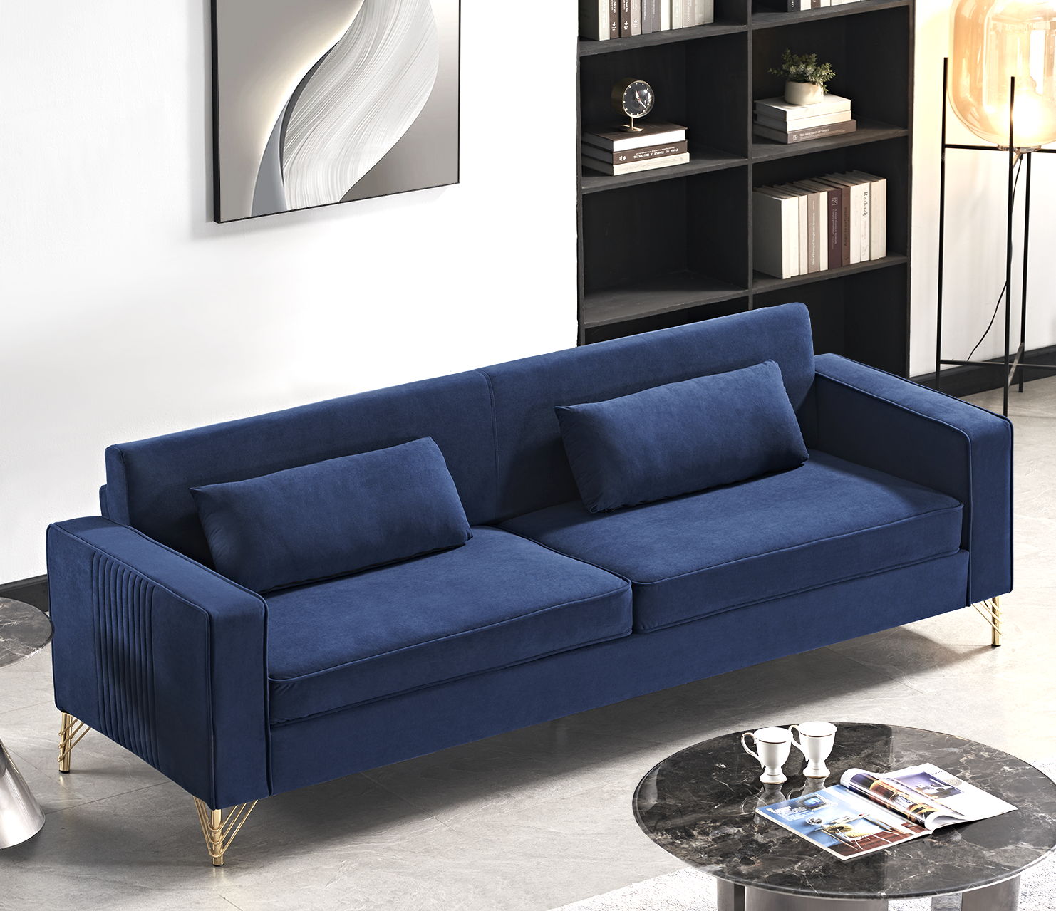 Aesthetic 3 Seater Couch With Classic Modern Appeal And Luxurious Soft Comfort US Pride