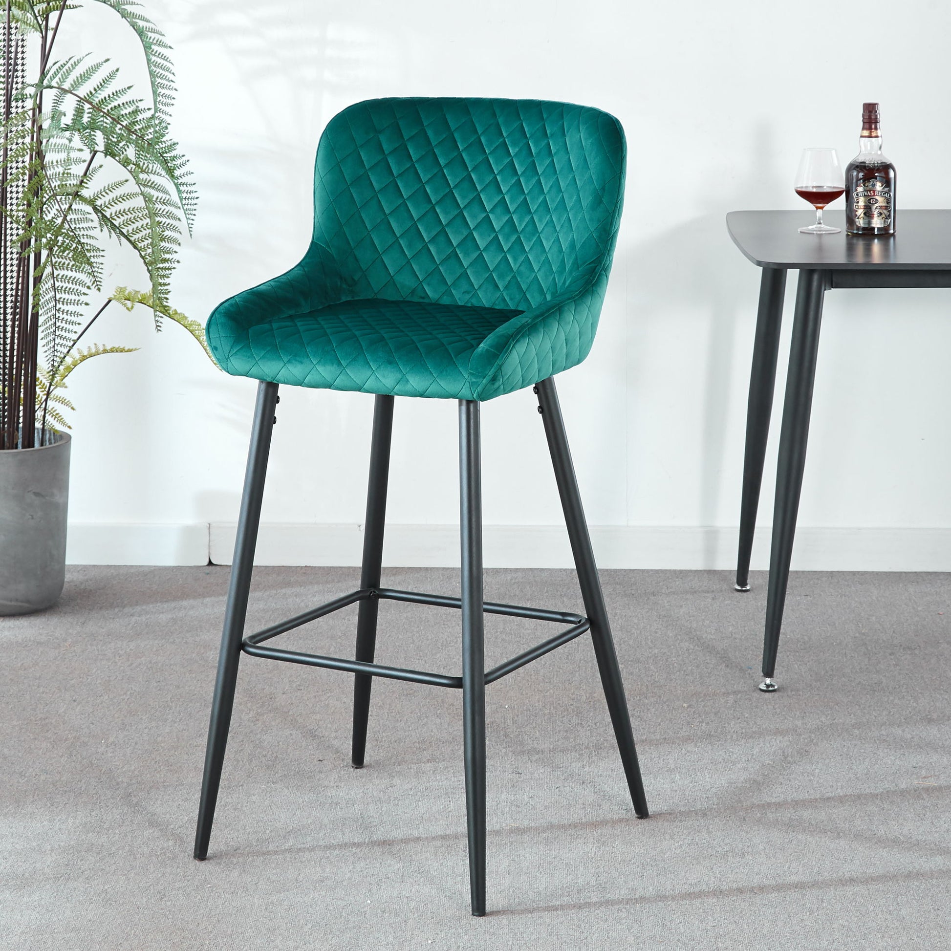 Ergonomic Counter Height Bar Stool (Set of 2) Home Essentials