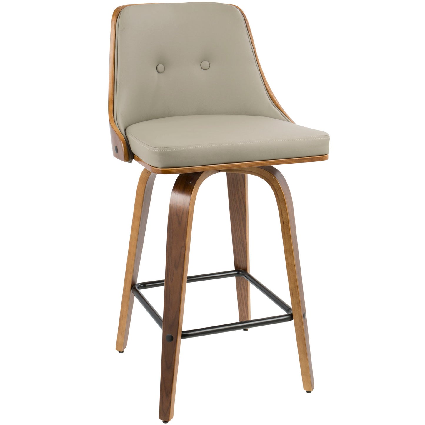 Gianna - Mid Century Modern Counter Stool (Set of 2) Lumi Source