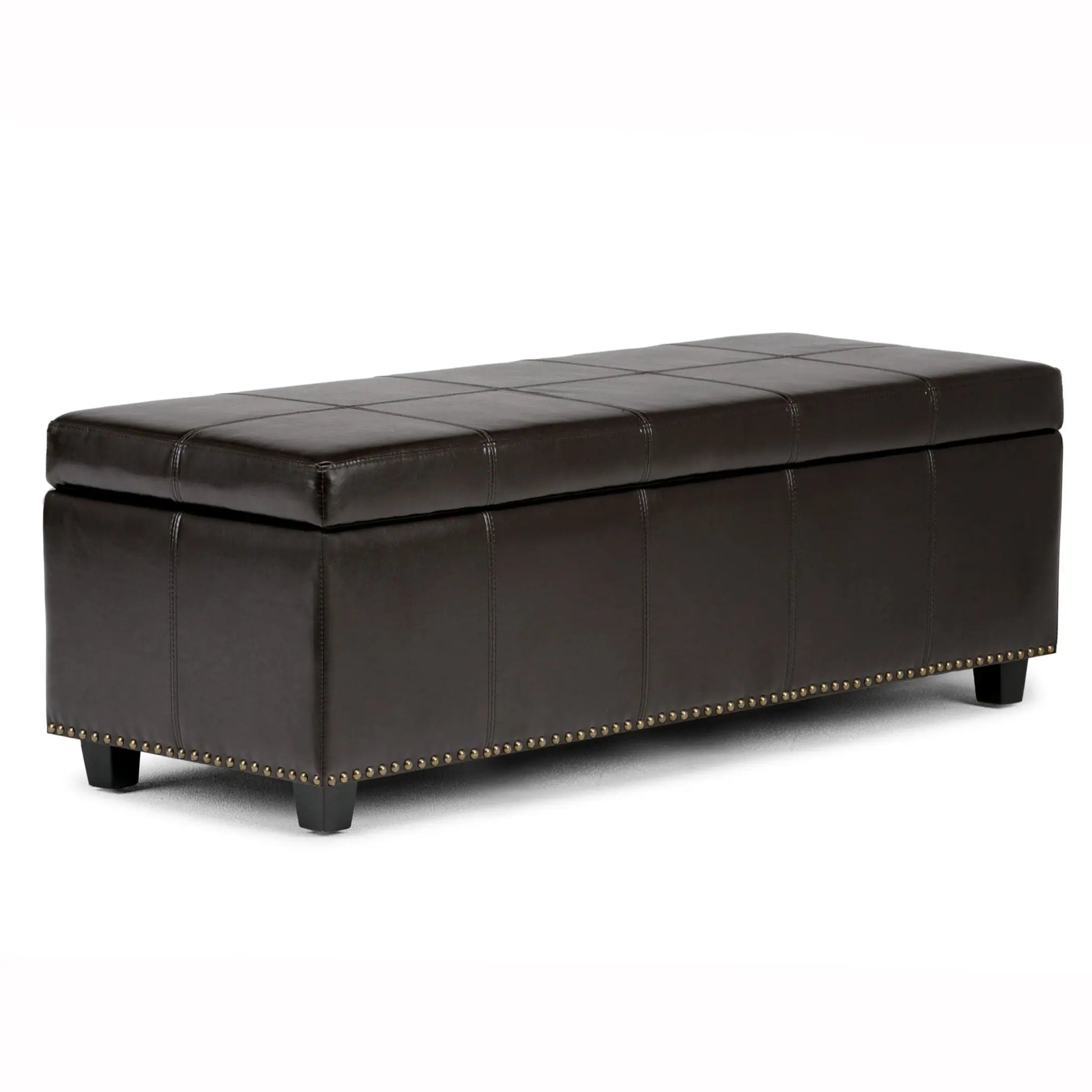 Kingsley - Upholstered Large Storage Ottoman Simpli-Home