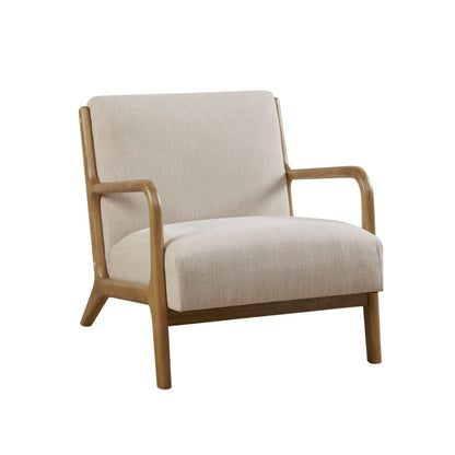 Mid-Century Style Lounge Chair With Upholstered Seat JLA
