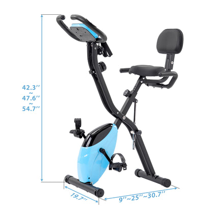 Exercise Bike Folding Stationary Bikes For Home With 16 Level Magnetic Resistance Daily Nest