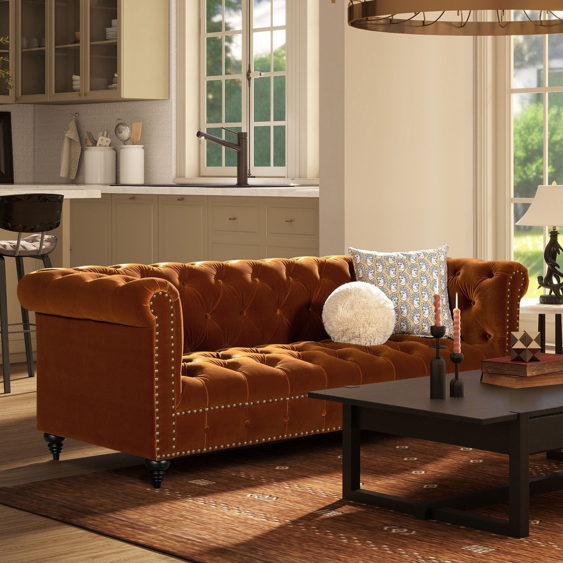 Alto - Tufted Chesterfield Sofa Jennifer Taylor Home