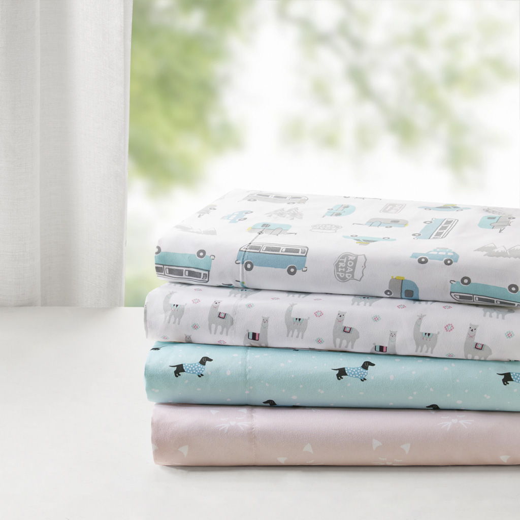 Novelty - Queen Printed Sheet Set - Pink Cats Intelligent Design