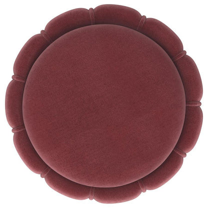 Sora - Round Upholstered Ottoman Coaster Fine Furniture
