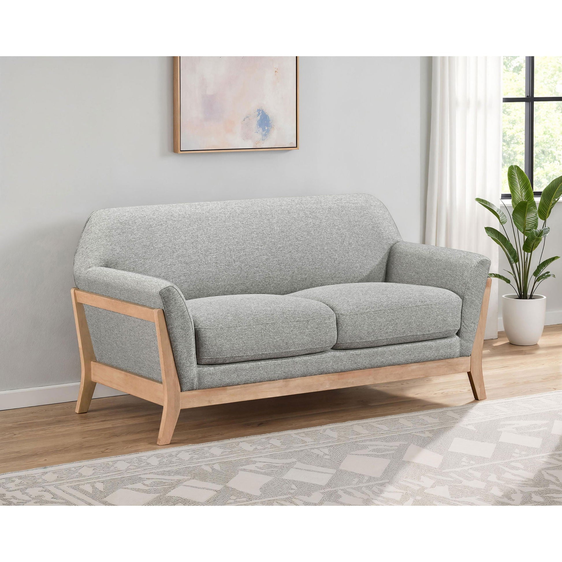 Caspian - Loveseat - Gray Furniture Max