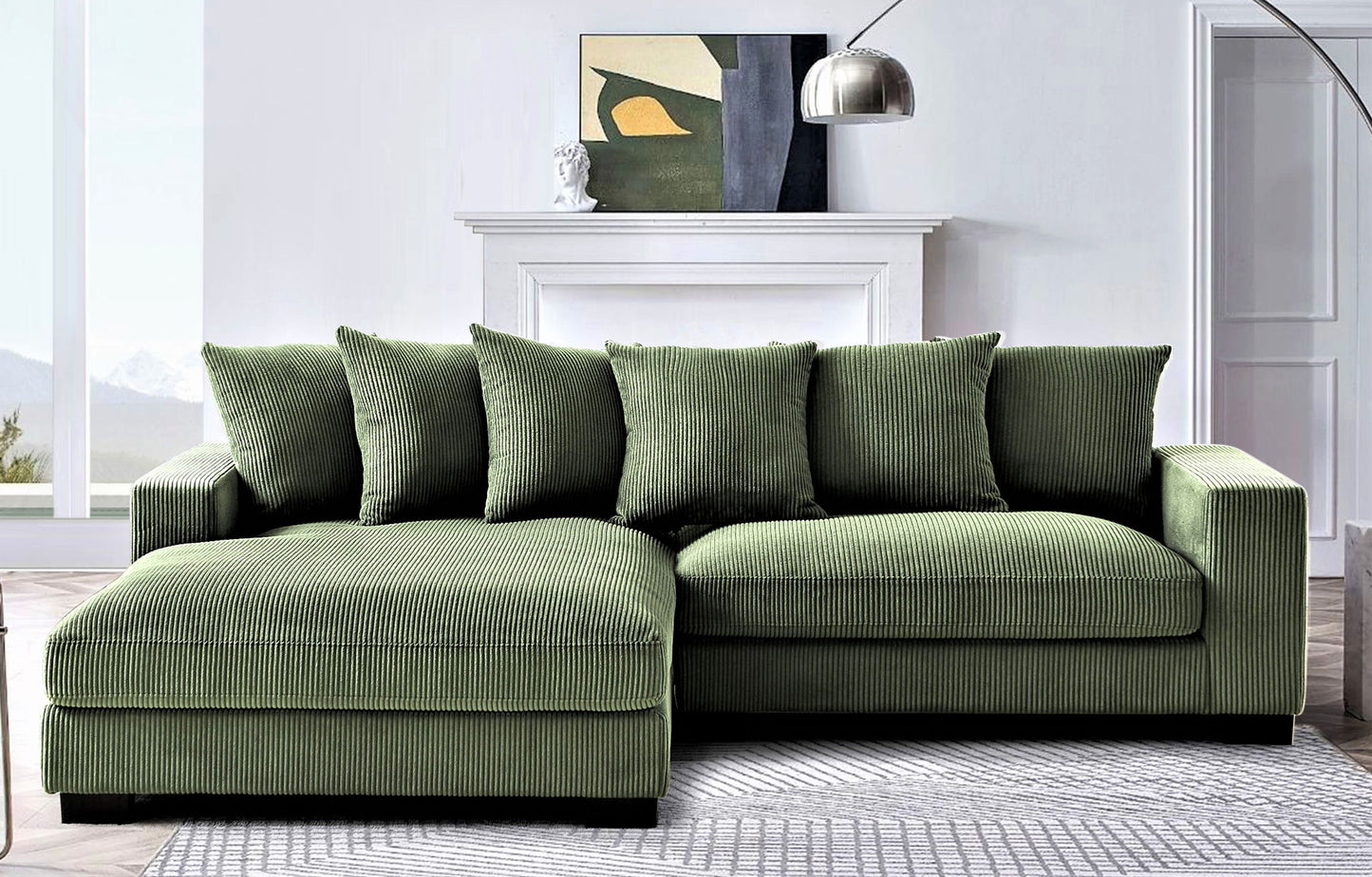 Luxe - Oversized 2 Piece Sectional Couches For Living Room, L Shaped Sofa With Chaise US Pride