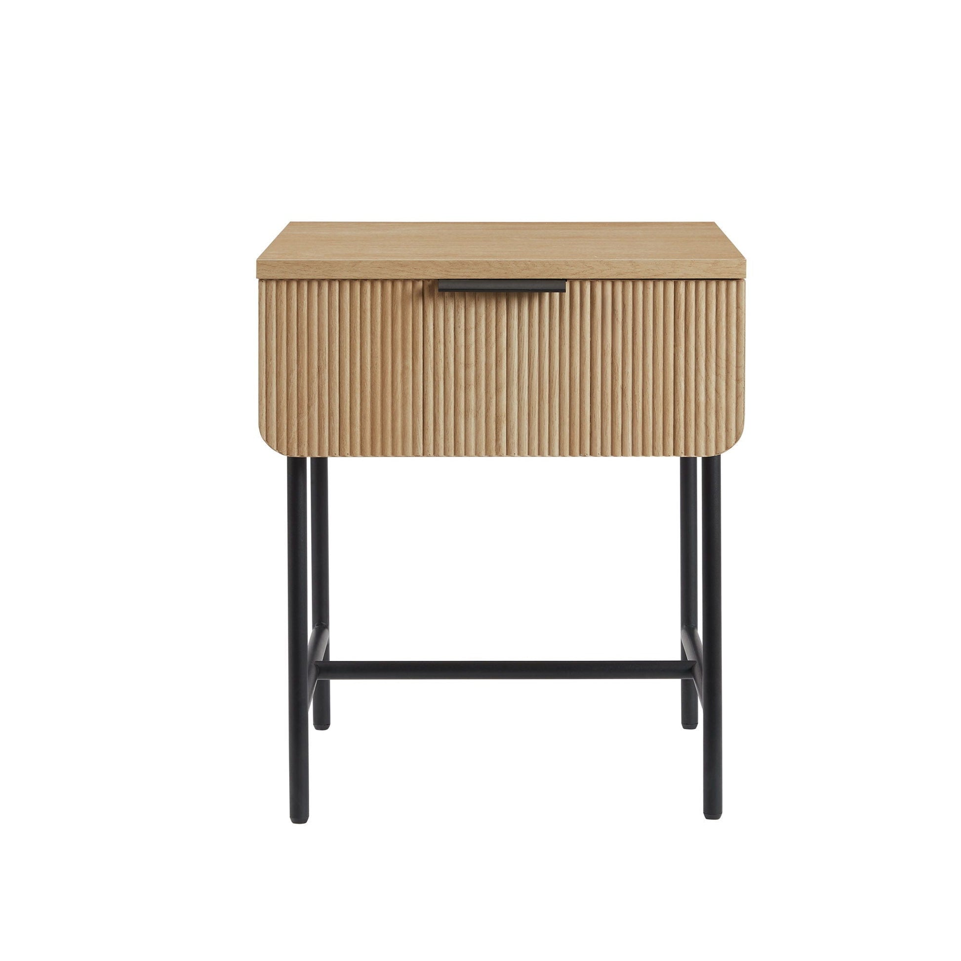 Modern Fluted Door Minimalist Side Table Walker Edison