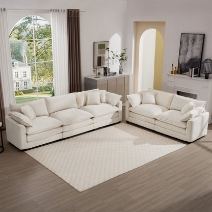 Elegant Oversized Sectional Sofa Set With Deep Seats And Flexible Layout Home Essentials