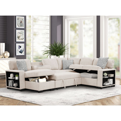Cairo - Sectional With Pullout Sleeper Matrix Furniture Group