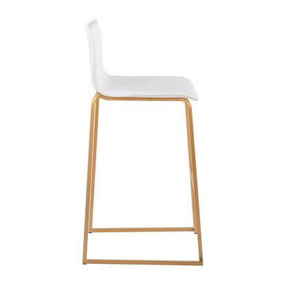 Mara - Contemporary Upholstered Barstool (Set of 2) Lumi Source