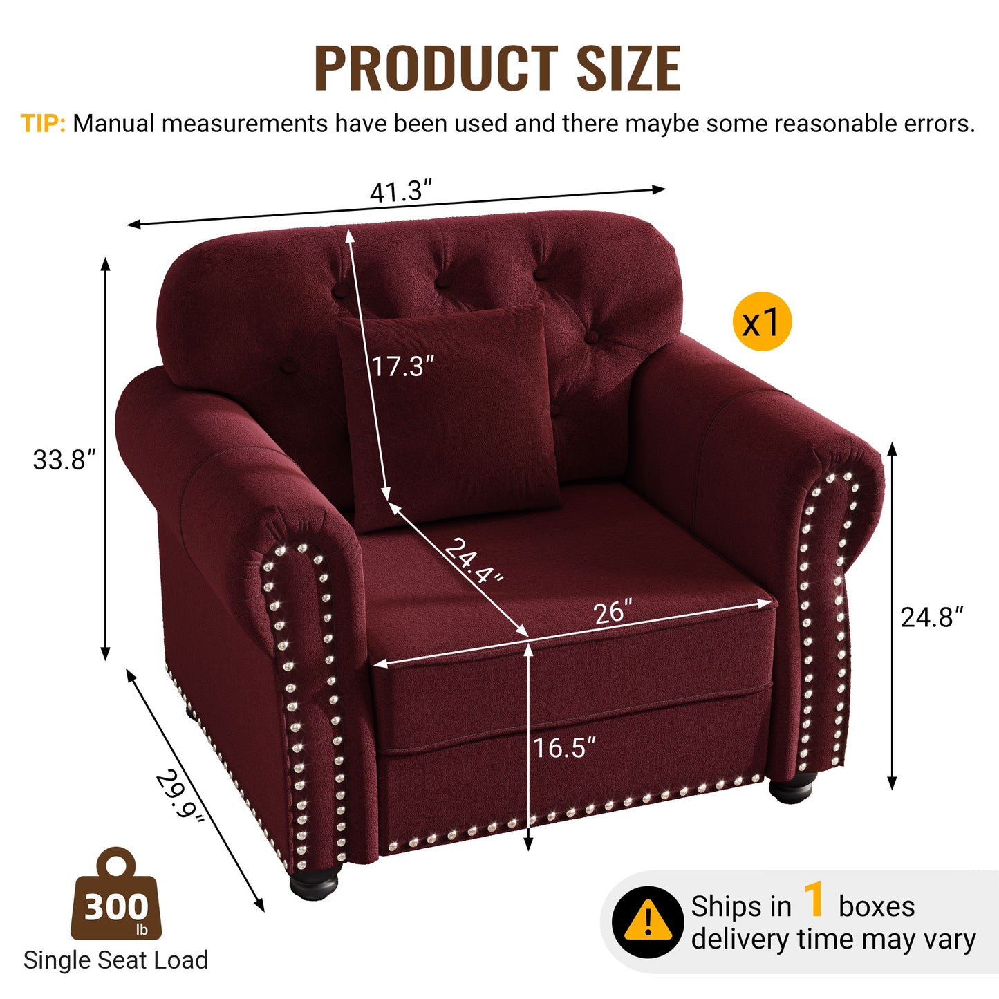 Upholstered Sofa With Nailhead Trim And Rolled Armrests Home Essentials