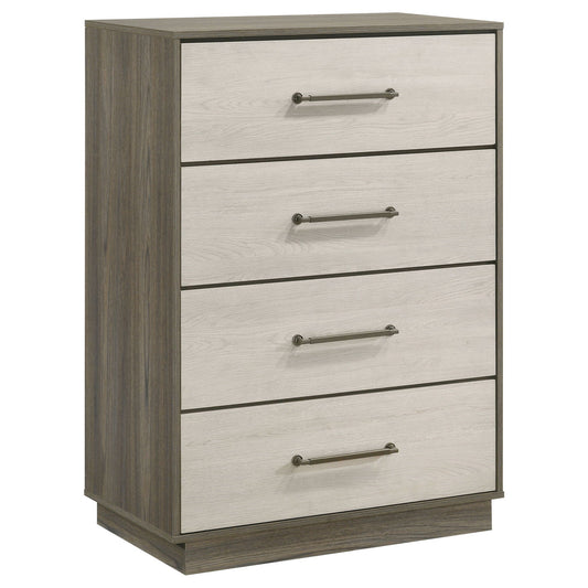 Fenwick - 4-Drawer Chest Of Drawers - Gray Oak Coaster Fine Furniture
