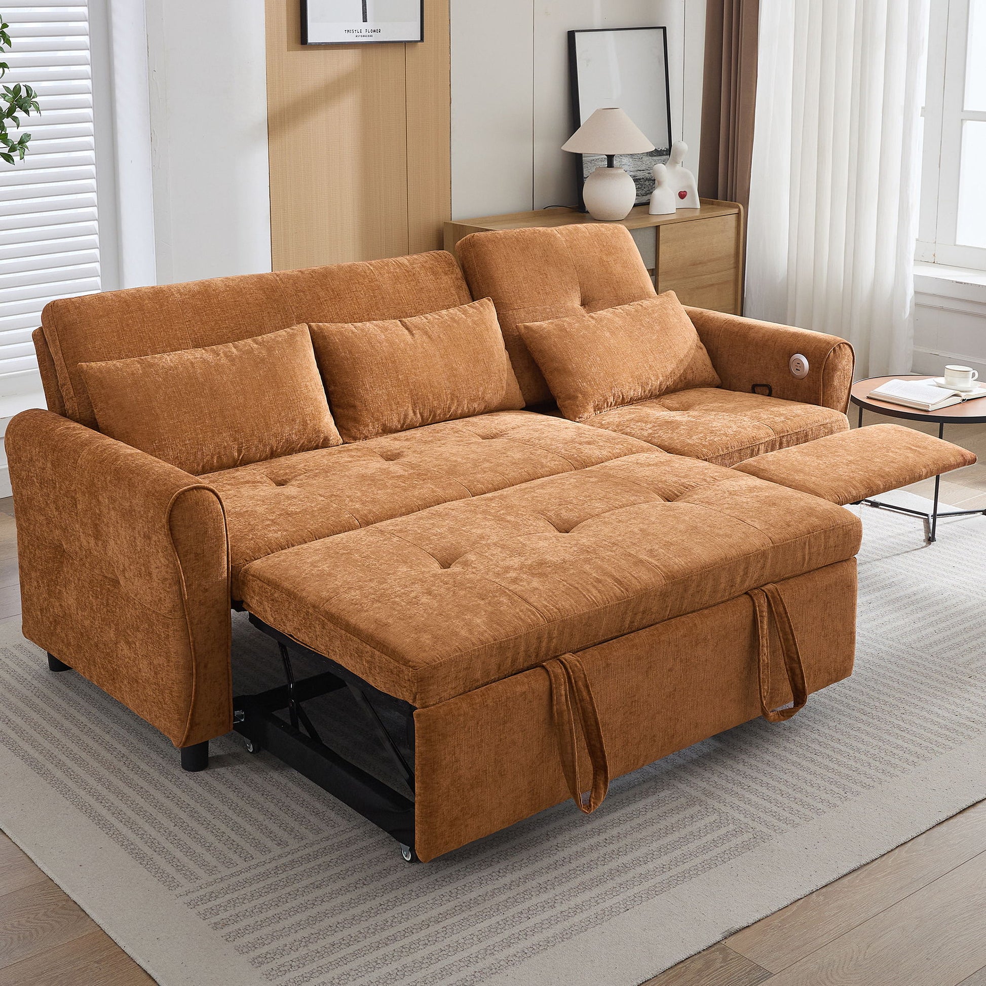 3 Seater Sofa Bed And Reversible Recliner Hearth and Haven