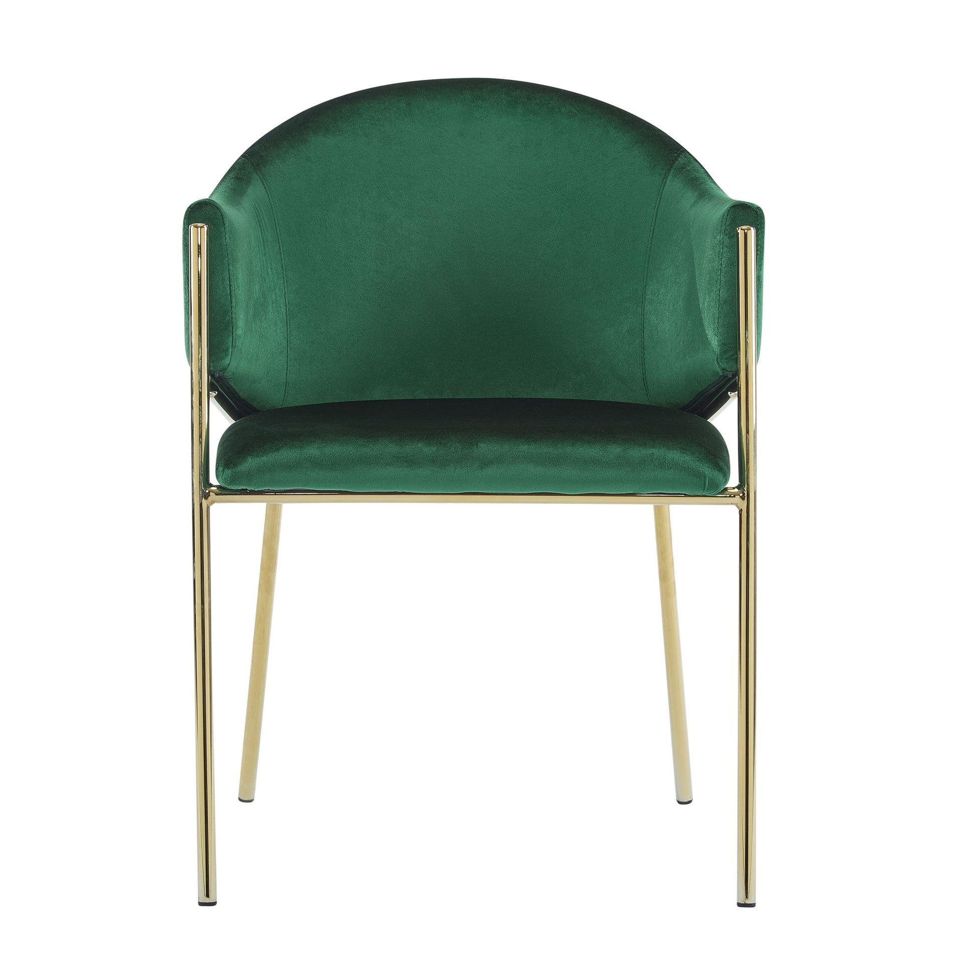 Modern Upholstered Dining Chair With Frame And Plush Velvet Noble House