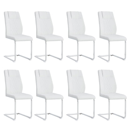 Modern Dining Chairs With Padded Seat, Metal Legs Home Essentials