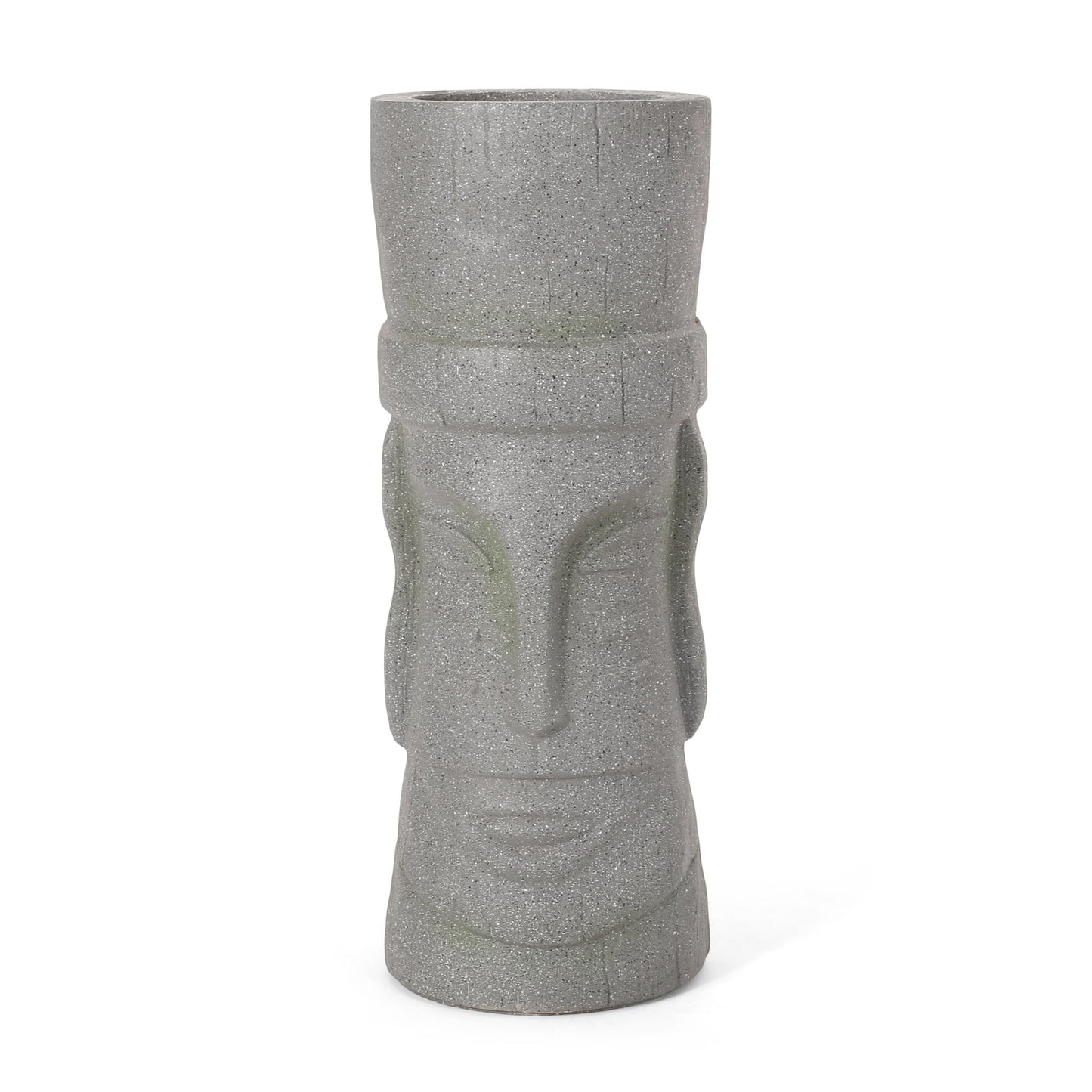 Classic Flower Planter With Magnesium Oxide Material - Stone Gray Noble House
