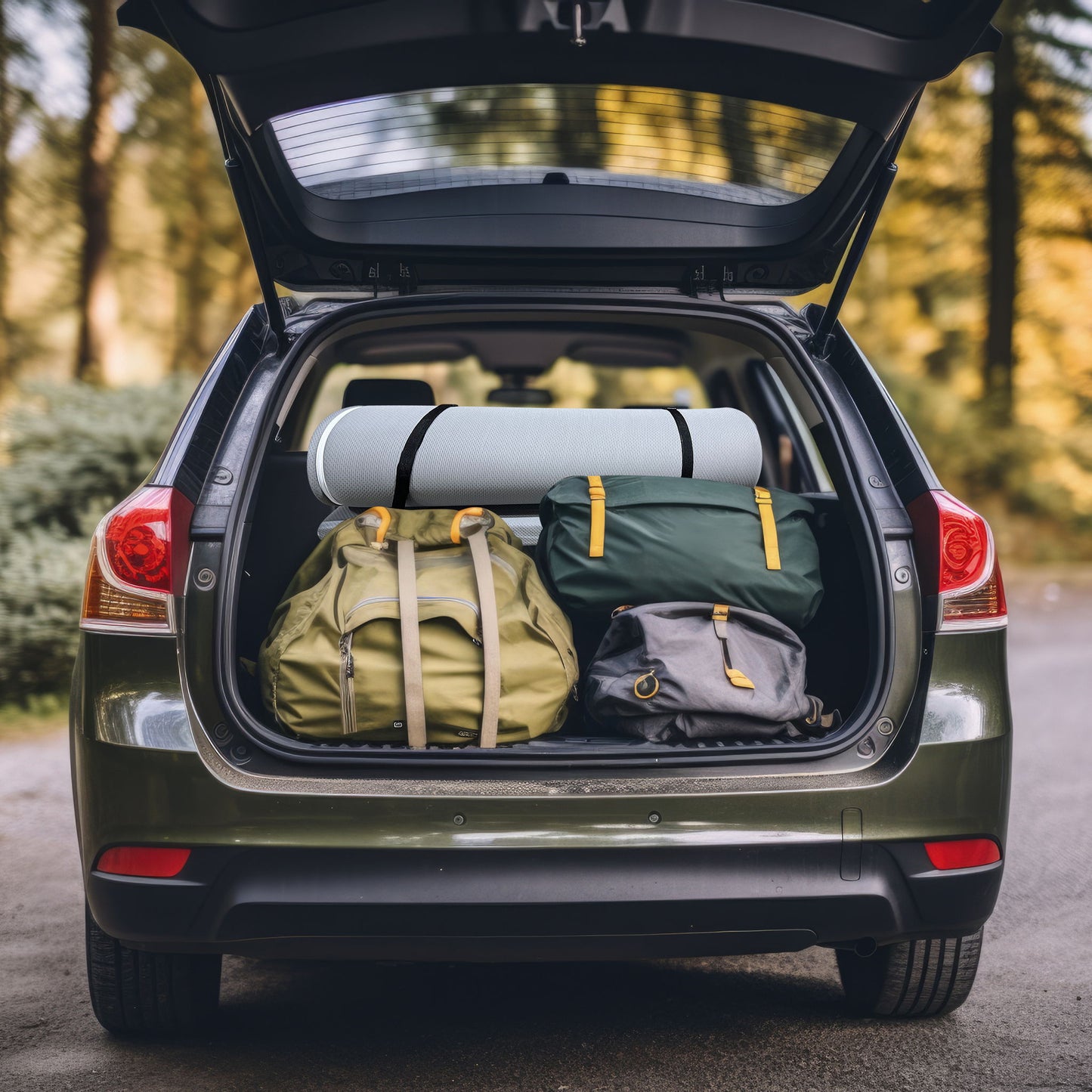 Memory Foam Camping Mattress, Foldable, Portable Comfort With Water Resistant Cover Daily Nest