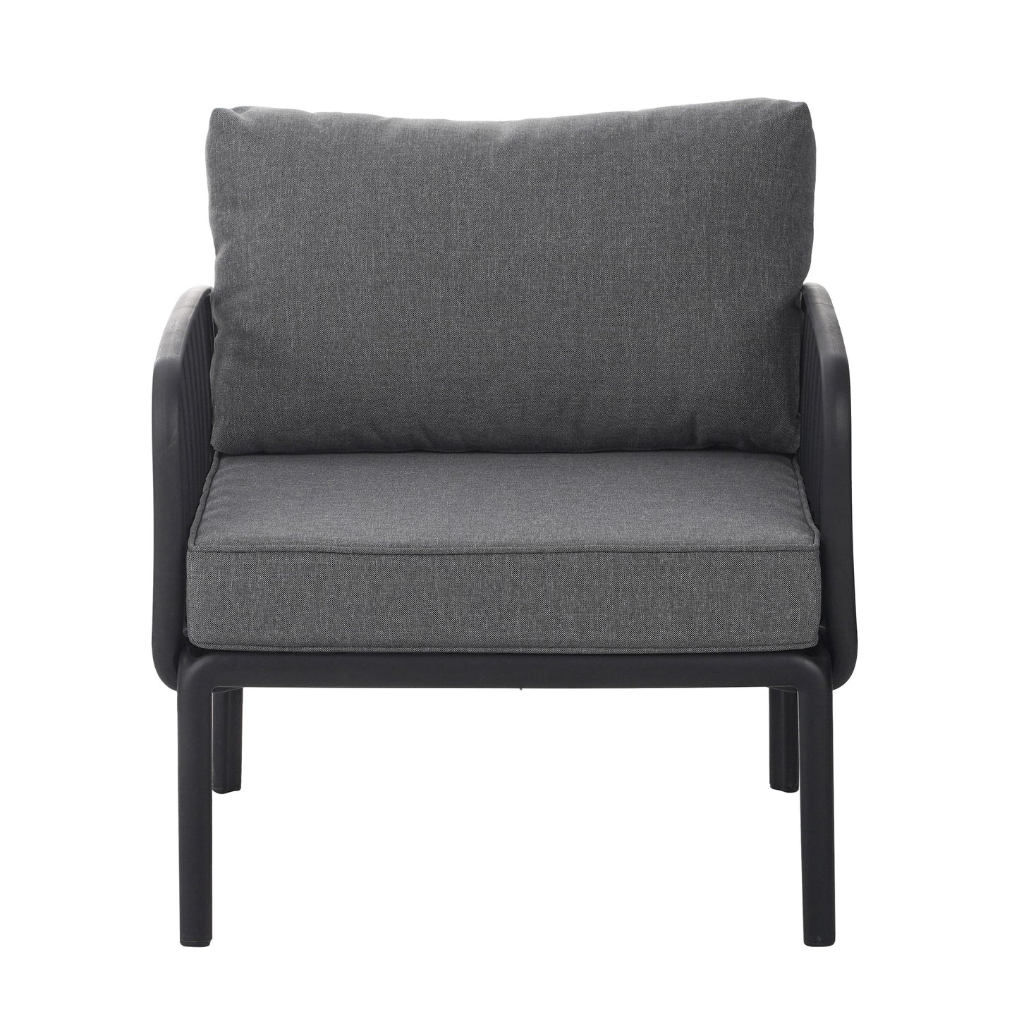 Outdoor Patio Club Chair, Waterproof Thick Cushion Deep Seating Noble House