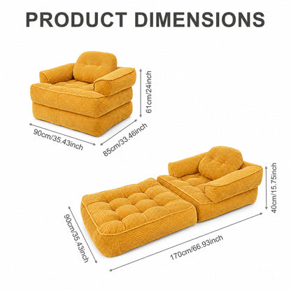 Convertible 2 In 1 Armrest Sofa For Bedroom Home Essentials