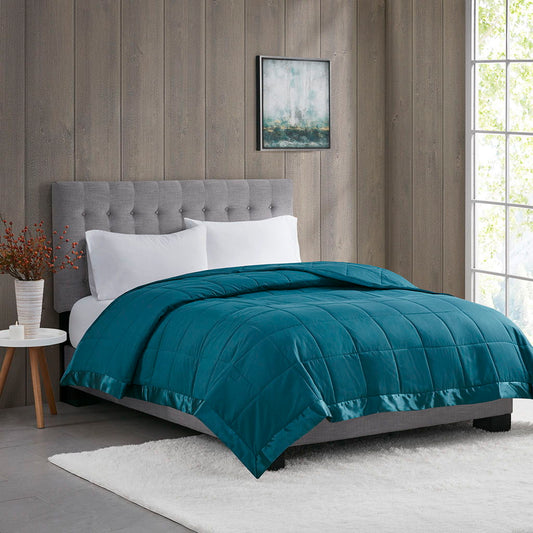 Windom - All Season Hypoallergenic Twin Blanket With 3M Scotchgard - Teal