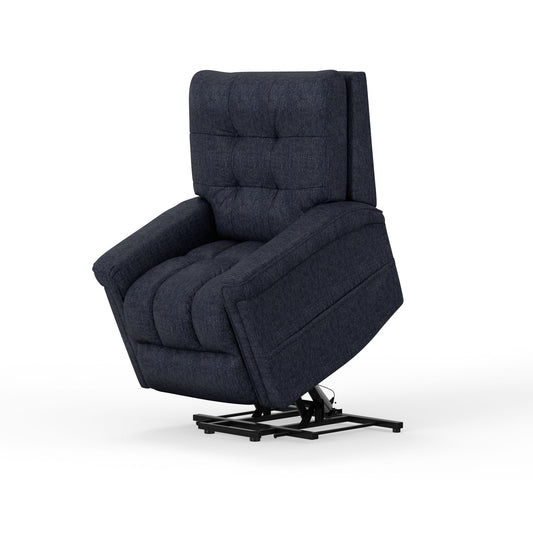 Velour - Power Lift Chair - Blue Home Essentials