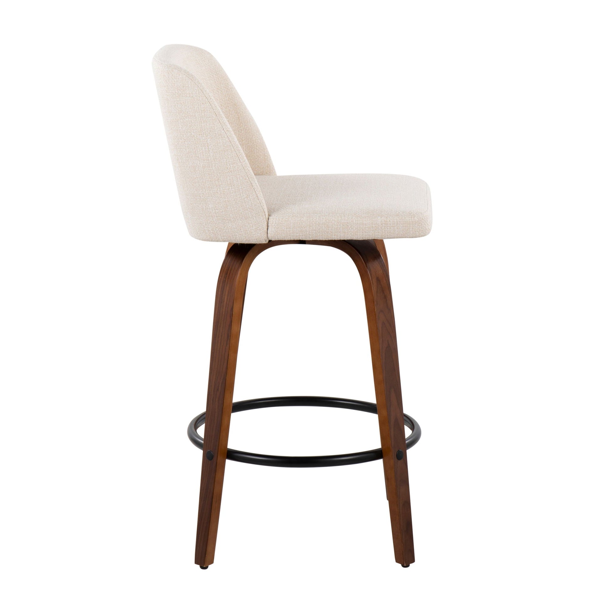 Toriano - Mid Century Modern, Counter Stool (Set of 2) Lumi Source