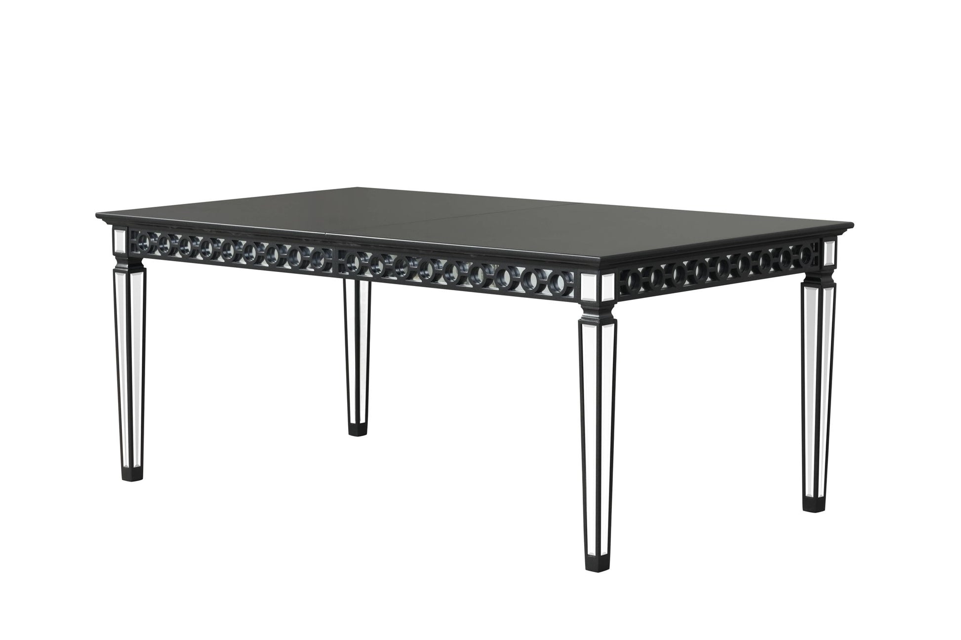 Varian II - Mirrored Dining Table - Black Acme
