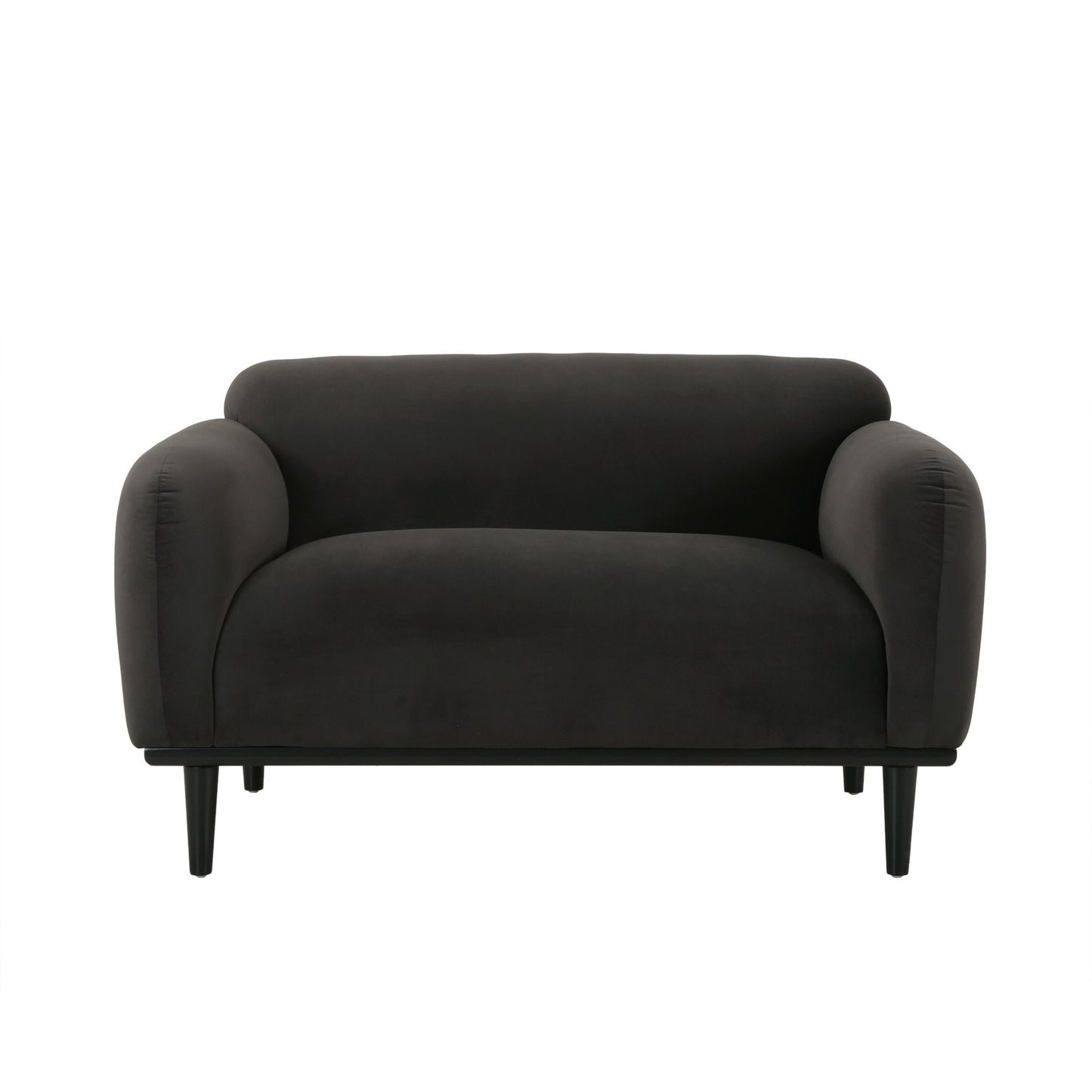Sway - Upholstered Loveseat With Wood Legs And Round Arms Noble House