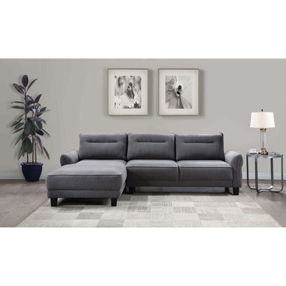 Verona - Loose Back Sectional Sofa - Gray Furniture Max