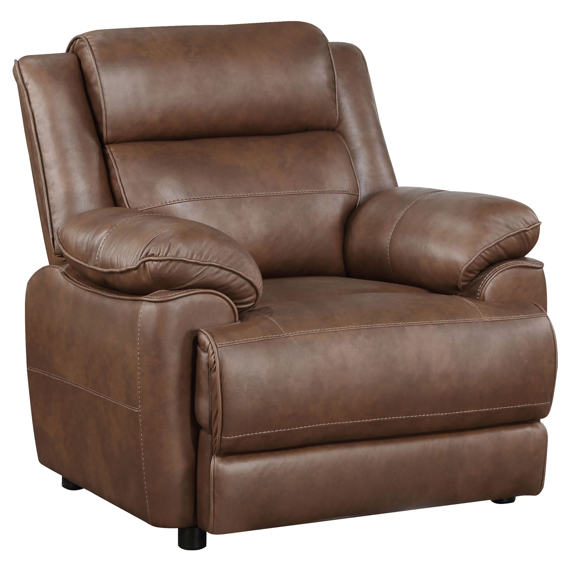 Worthington - Padded Arm Accent Chair - Dark Brown Furniture Max