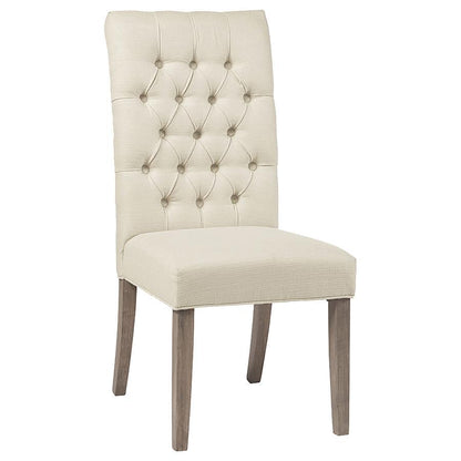 Douglas - Upholstered Dining Side Chair (Set of 2) - Oatmeal CoasterEssence