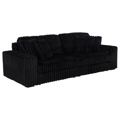 Jacana - Corduroy Upholstered Dual Power Chaise Sofa Coaster Fine Furniture