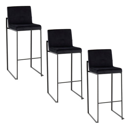 Fuji - Contemporary High Back Barstool Elegant Design Lumi Source
