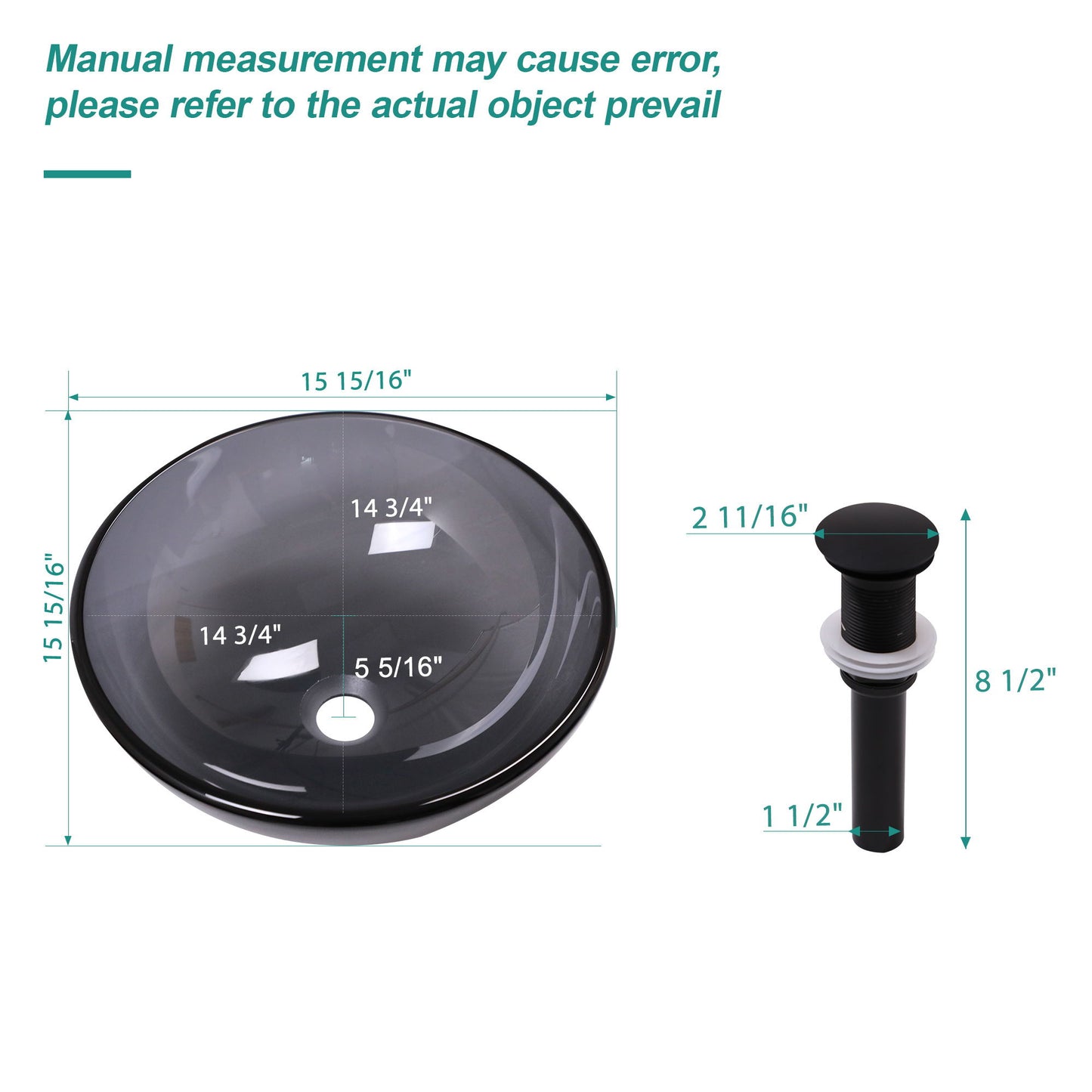 Artistic Tempered Glass Vessel Sink With Pop Up Drain Daily Nest