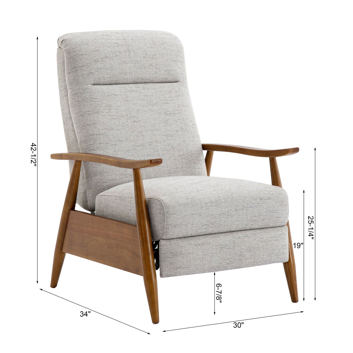 Vaughn - Push Back Recliner With Solid Hardwood Legs Home Essentials