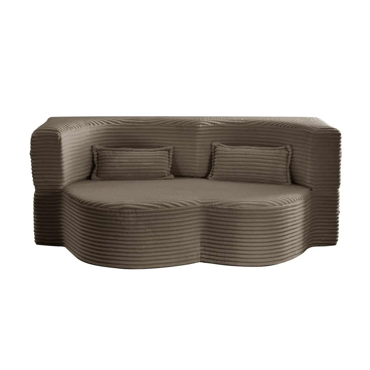 Floor Convertible Sleeper Sofa Bed With 2 Pillows Home Essentials
