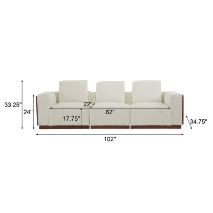Chita - Modular Sectional Sofa, 3 Seater - Beige Noble House