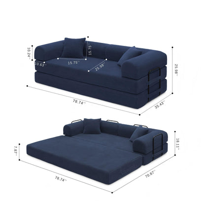 Convertible Foldable Floor Sofa Bed For Living Room Home Essentials
