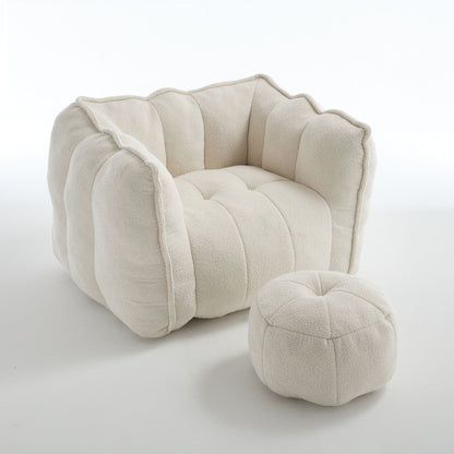 Soft Chenille Bean Bag Chair With High Resilient Foam Home Essentials