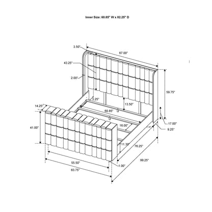 Isaiah - Bed With TV Lift-LED Speakers And Fireplace Global Furniture USA