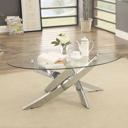 Laila - Coffee Table - Pearl Silver