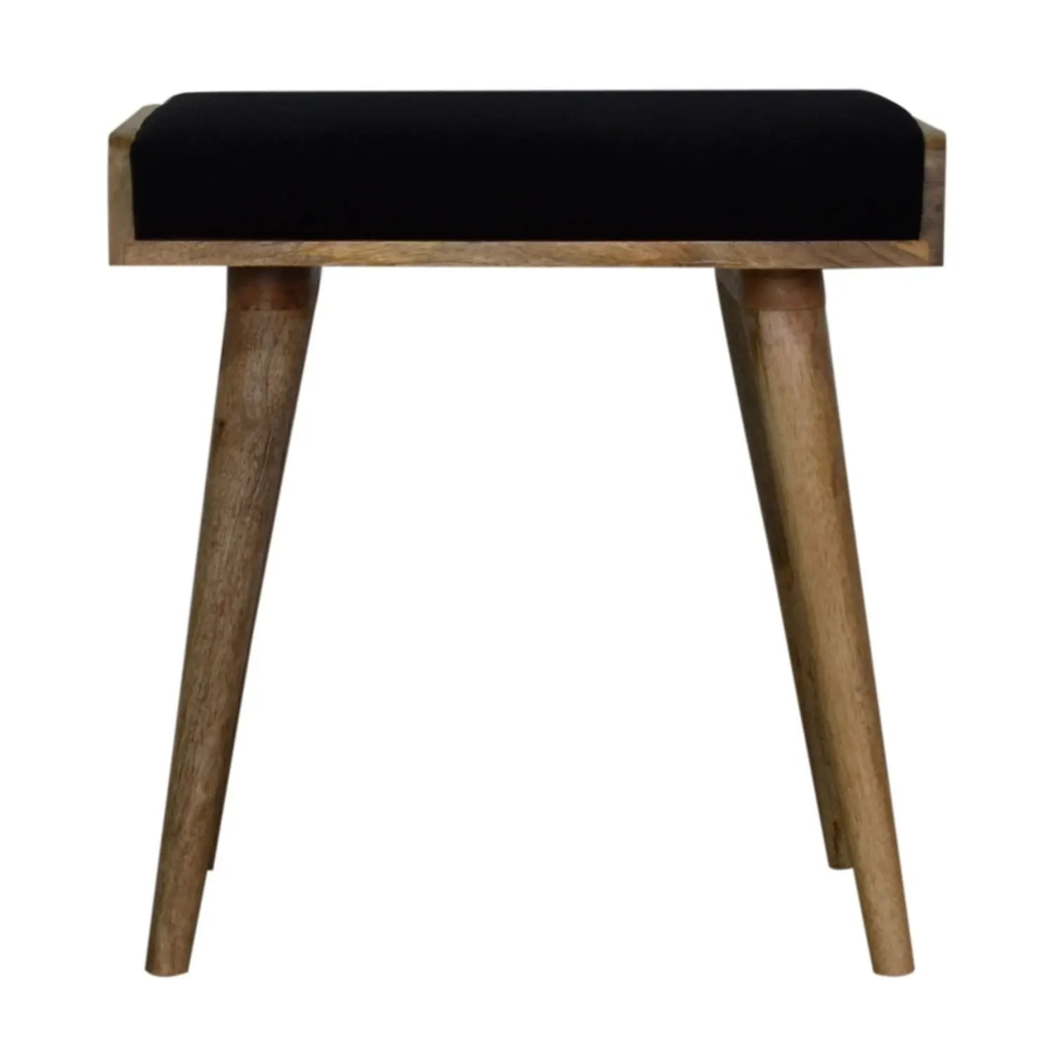 Tray Style Footstool - Black Artisan Furniture