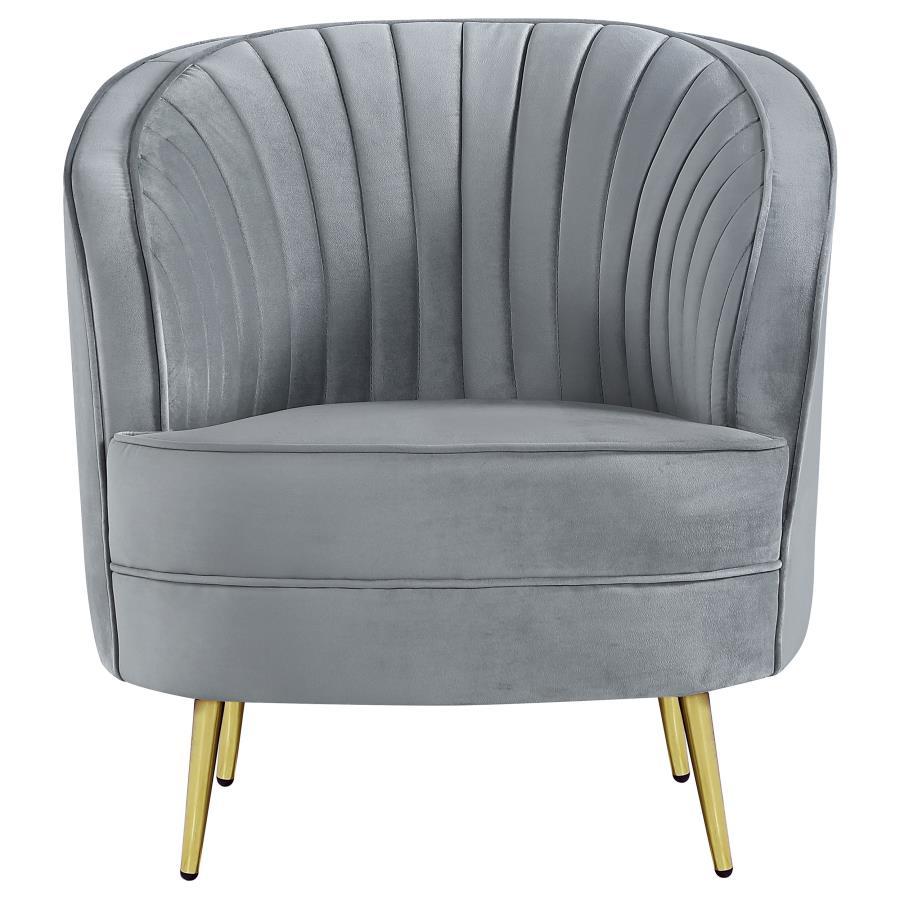 Sophia - Upholstered Channel Tufted Barrel Accent Chair CoasterEssence