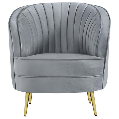 Sophia - Upholstered Channel Tufted Barrel Accent Chair CoasterEssence