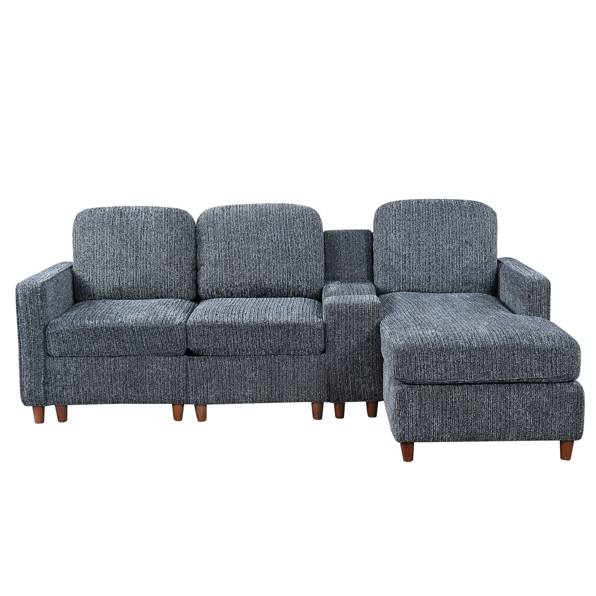 L - Sectional Sofa With Reversible Chaise Hearth and Haven