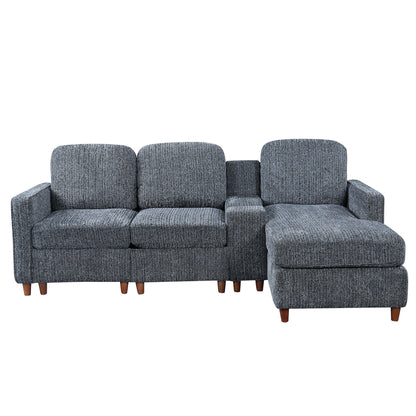 L - Sectional Sofa With Reversible Chaise Hearth and Haven