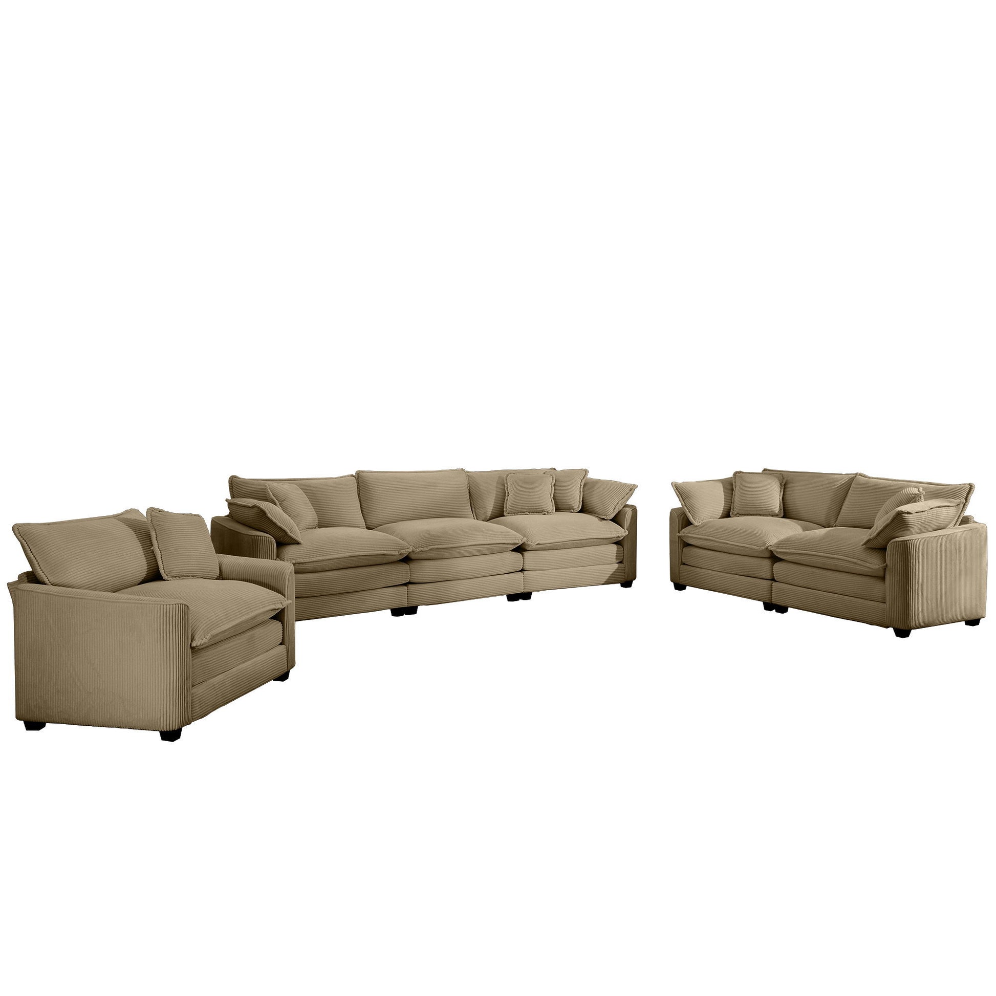 Elegant Oversized Sectional Sofa Set With Deep Seats And Flexible Layout Home Essentials