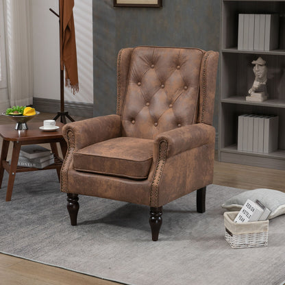 Modern Accent Armchair With Sturdy Wood Legs Home Essentials