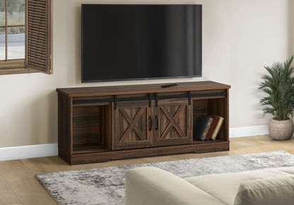 TV Stand, Console Media Entertainment Center, Storage Cabinet, Transitional 8th Street